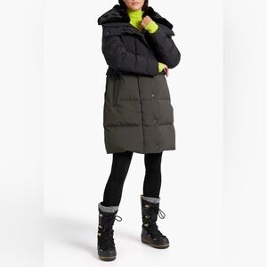 NWT Fusalp Marilou Faux Fur Trim Quilted Shell Jacket Coat Puffer Duck Down 42